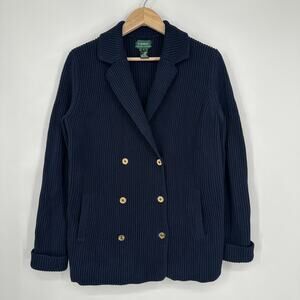 Ralph Lauren Chunky Knit Double Breasted Cardigan Sweater Jacket Heavyweight
